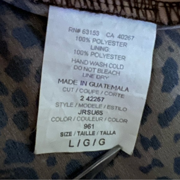 Rampage Y2K Style Cheetah Animal Print Flared Sleeve Blouse 🤎 - Picture 7 of 8